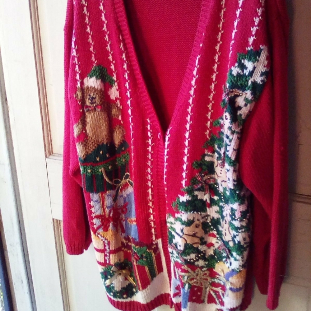 Hand knitted Christmas sweater